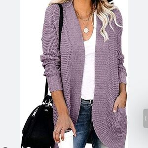 Kirundo Chunky Shawl Collar Open Front Cardigan​